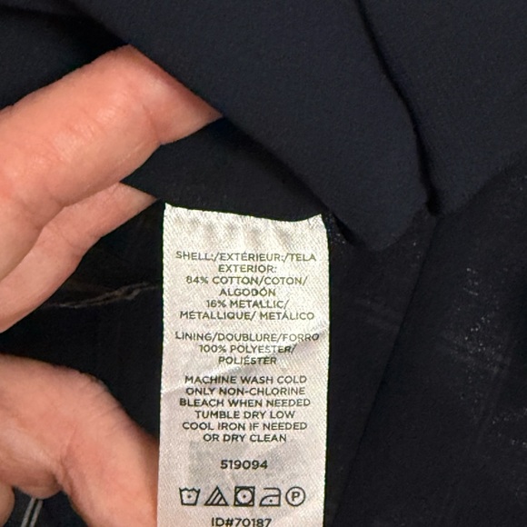 LOFT • Shimmer Plaid Blouse - Picture 9 of 11